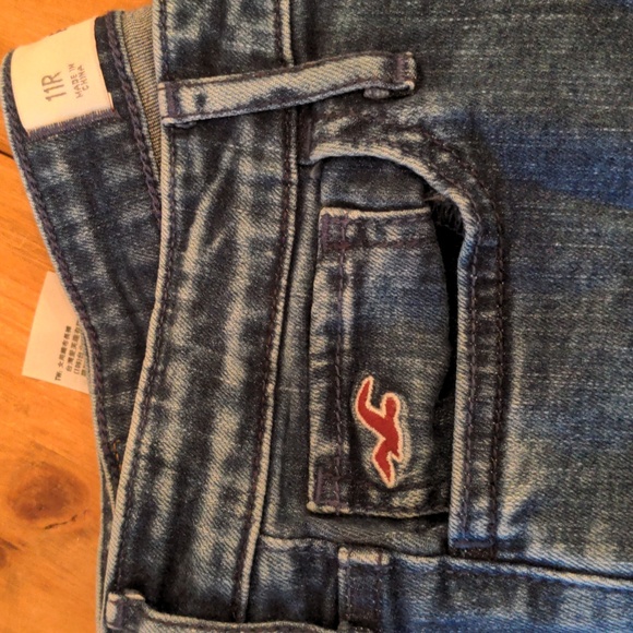 Hollister Mid-rise Acid Wash Med Blue Jeggings Jeans, Size 11R - Picture 3 of 11